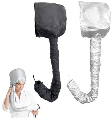 UILYNIU 2 Stück Attachment für Haartrockner Locken Haube Föhnhaube Diffusor Föhn Trockene Haarkappe Thermokappe für Tiefenpflege Hand Haartrocknerkappe Trockenes Styling Lockiges Haar (2 Stück)
