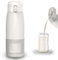 Calentador de leche inalámbrico, calentador de leche con LCD para viajes, seguro para leche materna y fórmula, calentamiento rápido, control de temperatura preciso, batería de 5000 mAh con carga