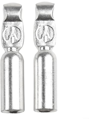 Lot de 2 connecteurs de borne en fil de cuivre robuste 50 A 120 A compatibles avec style et connecteurs, compatibles avec chargeurs de batterie (120 A)