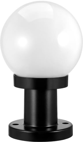 Sosoport Pantalla de Lámpara Acrílica para Postes de Jardín 15 CM Base Resistente para Iluminación Exterior Luces de Columna para Terraza y Luminarias Modernas para Paisajismo