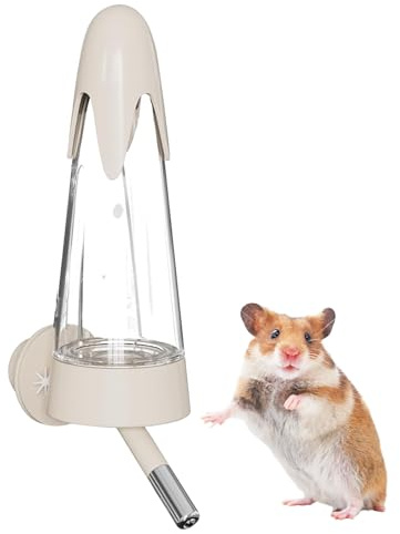 Zyntora Bevitore a bottiglia per criceti,Erogatore da 120ml per Piccoli Animali - Bevitore per Gabbia | per furetto, coniglio, cincillà, riccio, gerbillo e scoiattolo