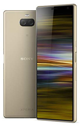 Sony Xperia 10 Plus - Smartphone de 6,5 Full HD+ 21:9 CinemaWide (Octa-Core de 1,8 Ghz, 4 GB de RAM, 64 GB de ROM, cámara dual de 12+8 MP, Android P, Dual Sim), Color Dorado [Versión española]