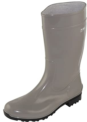 Regenliebe Damen Gummistiefel de Störtregen Regenstiefel Langschaft, Farbe:silbergrau, Größe:38 EU