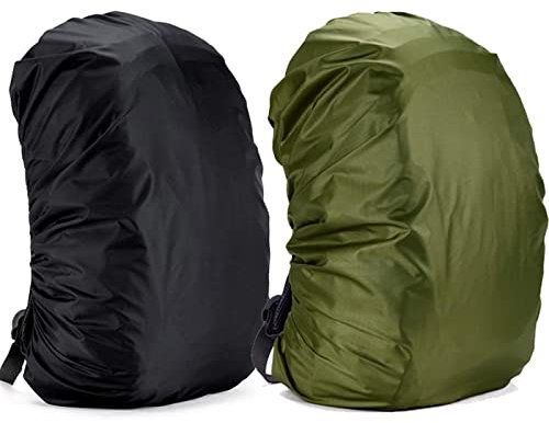 Yogopro Regenschutz für Rucksack Schulranzen(30-65L),2 Stück Wasserdichter Rucksack Regenhülle,Rucksacküberzug Regenschutz Rucksack Regenabdeckung für Camping Wandern