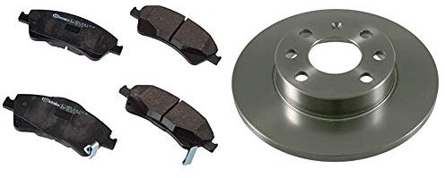 febi bilstein 16748 Bremsbelagsatz mit Anbaumaterial , 1 Stück + 19510 Bremsscheibensatz , 2 Bremsscheiben