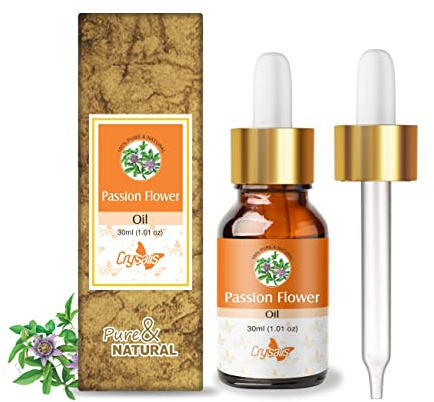 Crysalis Passion Flower (Passiflora) Oil |100% Pure & Natural Undiluted Essential Oil Organic Standard| for Long, Strong and Shiny Hairs |Aromatherapy Oil| 30ml with Dropper