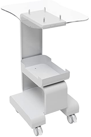 LUNICASHA Bellezza Carrello Cosmetico Portatile con Vano Portaoggetti e Ruote Universali - Carrello da Salone per Attrezzature Beauty Salon