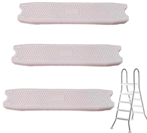 Universell trappsteg, ersättning för poolsteg, 45 cm, kraftig gjuten plast, stegpedal, tillbehör, stege för poolstege ovanför marken, 2 st