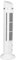 ZJchao Turmventilator, Oszillierender Bodenventilator, Leiser, Flügelloser Kühlventilator, Flügelloser Turmventilator, 90 Grad Oszillierender, Leiser, Tragbarer USB-Tischventilator mit