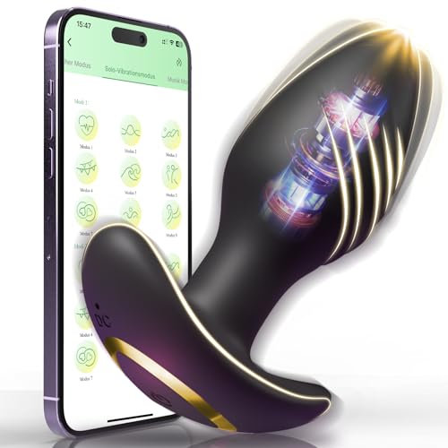 Analvibratoren für Mann, Analplug# für Frauen Vibrator Sexspielzeug Vibration für Frauen,Anal Plug Sex Spielzeug für die Männer,Sex Toys ButtPlug mit 9 Modus,Sex Spielzeug für die Frau Paare