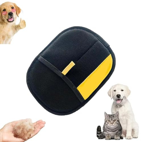 Tierhaarentferner-Handschuh, wiederverwendbare Tierhaarentfernerbürste für Hunde und Katzen, waschbarer Tierhaarentferner für Haustiere (1 Stück)