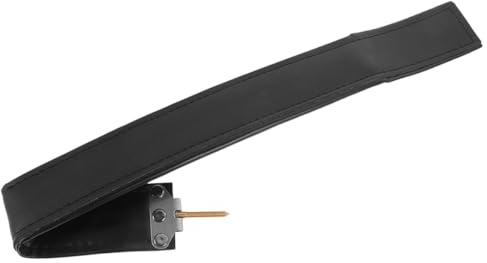 Toyvian Correa de Acordeón para Zurdos de Cuero Natural Negro, Acolchada y Ancha, Fácil de Transportar y Almacenar, Accesorio Adecuado para Acordeones Bajos