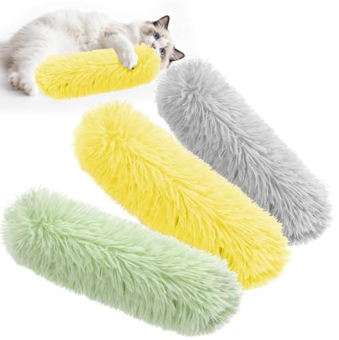 FAYAHAR 3 stycken kattmynta leksaker, kattkuddar med ekologisk kattmynta, mjuk och hållbar kattmynta stoppning, leksak, självaktivitet för katter, kattungar