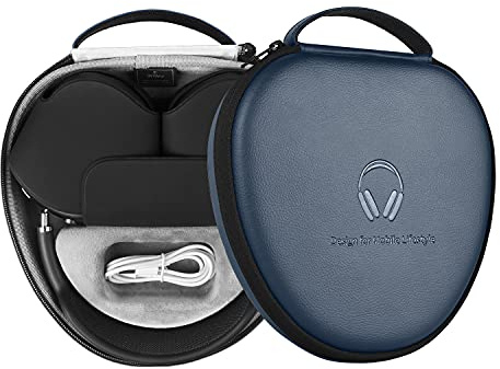 for Apple AirPods Max Case Accessory: WIWU AirPod Max Case with Sleep Mode | Airpod Max Accessories for Apple Headphones | Ultra-Slim Travel Carrying Case | Portable Storage Bag | Blue