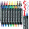 colpart Acrylstifte für Steine Wasserfest Dual Tip Acrylic marker Acryl Stifte 26 Farben-52 Spitzen kinder Ostereier zum Bemalen Holz Leinwand Kunststoff Metall Multimarker Bastelarbeiten