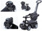 COIL Rutschauto Ab 1 Jahr Mit Schiebestange 614 W - 3-in-1 Design Baby Rutschauto für Kinder - Bobby Car Zubehör - Rutscherfahrzeug Mit Stange Lenkrad (Schwarz)