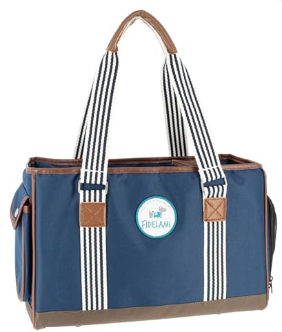 FIDELAMI Borsa da Trasporto per Gatti, Cani, Conigli, Max 5 kg, Trendy