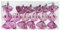 6 PCS 11CM Large Christmas Candy Ornaments Hanging Glitter Candy Cane Ornaments Christmas Tree Candy Peppermint Party Home Decorations, Pink