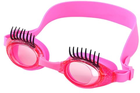 Occhialini da nuoto per ragazze - occhiali anti-UV protetti, lenzuola regolabili di progettazione ciglia | Lezioni di nuoto Gratis Water Goggles, lune basse per le ragazze adolescenti Donna