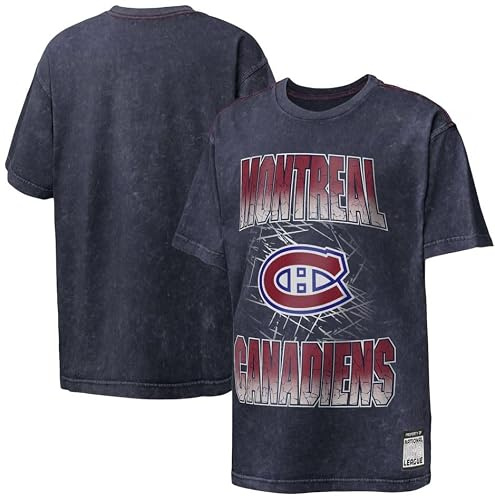 Outerstuff Time to Shine NHL T-shirt pour enfant Équipes de hockey sur glace, Bleu foncé, Montréal Cnds., 10-12 ans