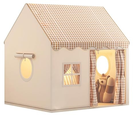 Homewell Barntält med matta, lektält för barn, inomhus barnstuga, inomhus lekhus, för pojkar och flickor födelsedagar, den perfekta födelsedagspresenten