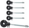 Eider 100 x Ringisolatoren M6, Schwarz