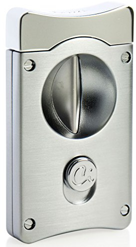 Caseti Caseti Wedge V Cigar Cutter-Satin Chrome, Silver