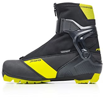 Fischer JR Combi 20/21 Chaussures de combat pour enfant Noir/jaune fluo Taille 39