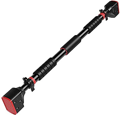Barra de dominadas Ajustable de 71 a 95 cm para Uso Interior, Barra de dominada de Pared Agarre Seguro, Antideslizante y cargable hasta 200 kg