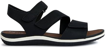 Geox D Sandal Vega, Donna, Black, 37 EU