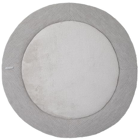 Baby's Only - Laufgittereinlage Hope - Gestrickte Krabbeldecke für Baby - Runde laufstalleinlage - Ø90 cm - Dusty Grey