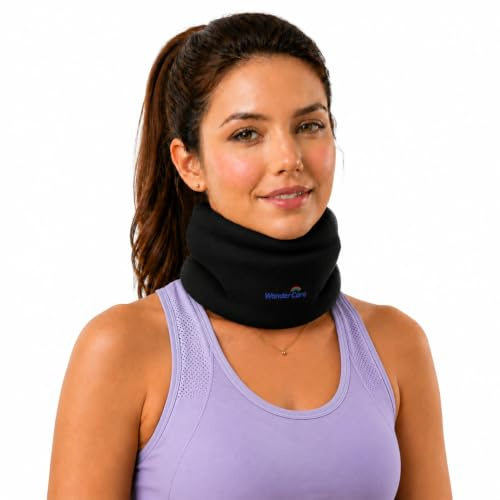 Wonder Care Neck Brace Lindrar nacksmärta Stöder mjukt skum för att hålla ryggkotorna stabila och lindra trycket i livmoderhalsen kvinnor män svart S