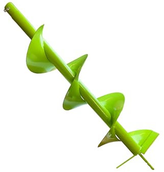 WERHE Barrena de tierra para máquina perforadora ⌀200 mm, 80 cm de longitud - Barrena para pozos, plantación de árboles, barrena para perforación de pozos, barrena para pilotes