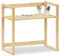 Kinderschreibtisch SUZA höhenverstellbar Massivholz Natur - Tischplatte in 4 Höhen verstellbar, ideal für kleine Räume, minimalistisches Design im Montessori-Stil