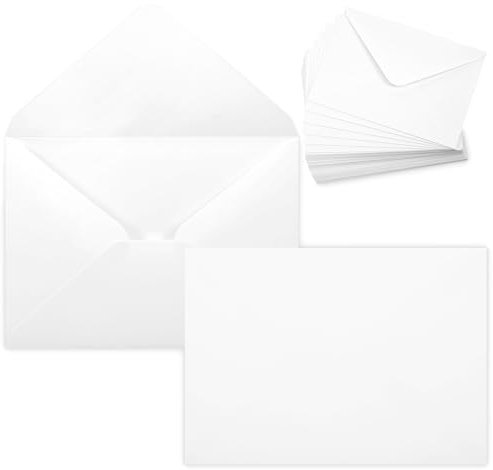 JIANTA 60x Briefumschläge B6, 125 x 176 mm 120gsm ohne Fenster, weiße Umschläge Spitzklappe für Briefe, Einladungen, Hochzeit-Karten, Gruß-Karte, Postkarten