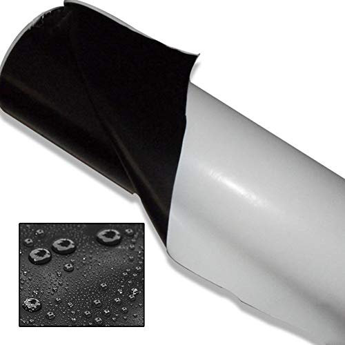Pannensichere Silagefolie für landwirtschaftlichen Teich Gewächshaus - Flexible Teichfolie - 0,12 mm dicke schwarze und weiße PVC-Membran, auslaufsicher