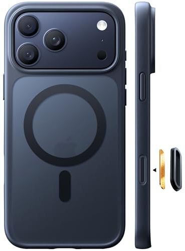 TORRAS Guardian-Mag für iPhone 17 Pro Hülle für MagSafe (Zertifizierte Militärschutz und Magnetkraft) Handyhülle iPhone 17 Pro Case Extrem Haltbarkeit Hülle Stoßfest Kratzfest Cover, Matt Schwarz
