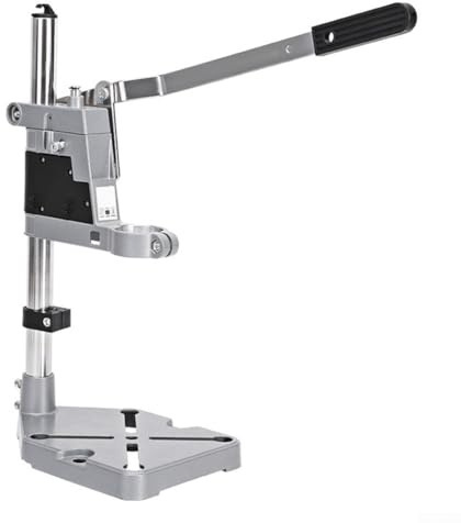 Supporto per trapano regolabile in altezza con colonna solida, compagno perfetto per gli appassionati di fai da te