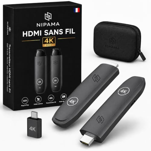 HDMI sans Fil 4K - Émetteur Récepteur sans Fil | Transmetteur HDMI Wireless
