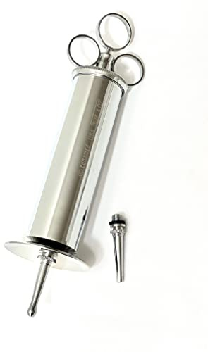 Ear Wax Removal Syringe 4 OZ - Brass with chrome finish -HIGH QUALITY