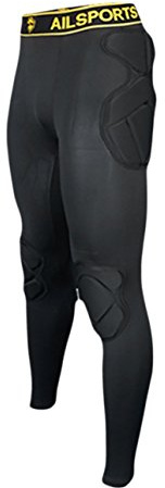 Lalander Protektorenhose Protektoren Hose Gepolstert Sportanzug/Schutz Bekleidung für Fußball Basketball Paintball Kampfsport Rugby