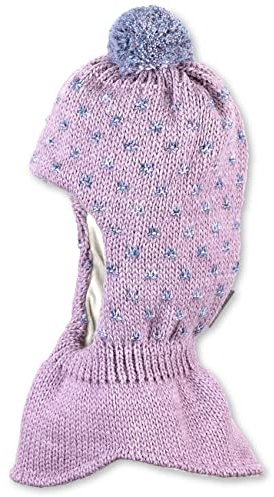 Sterntaler Baby - Mädchen Schalmütze Kleinkinder Schalmütze Strick Punkte, rosa meliert, 55