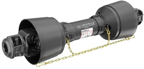 WilTec Arbre Transmission T4 cardan - Longueur 520 mm / 2X 1 3/8 6 Dents / 460 Nm / 540 TR/Min / 40 KW (55 CV) - Prise de Force agricole