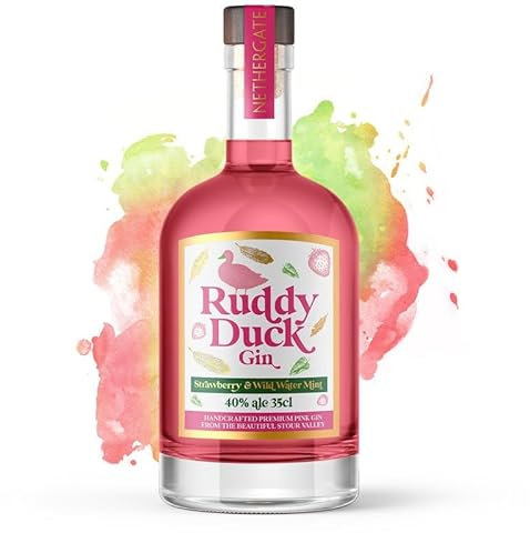 Ruddy Duck: Strawberry & Water Mint Gin | 40% ABV | Flavoured Gin | Double Distilled | Crafted With 9 Gin Botanicals, 35