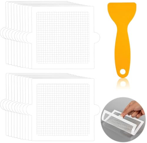 40 Pezzi Filtro di Scarico a Pavimento Usa e Getta, Filtro Doccia Capelli, Raccogli Capelli Doccia con Adesivo Impermeabile per Gli Accessori Bagno,la Cucina, il Lavandino, la Vasca da Bagno