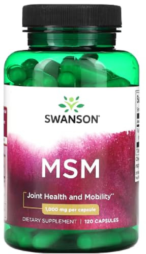 Swansons Swanson - MSM, 1000mg | Joint and Skin Health - 120 Capsules
