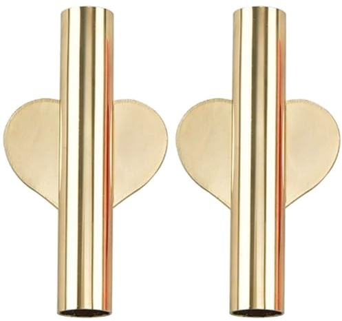 Keuyeo Florero De Pared De Metal, 2 Piezas Florero De Arte De Pared De Flores Floreros De Pared Adhesivos Floreros De Tubo De Metal Florero Autoadhesivo Soporte Moderno para Plantas De Secado