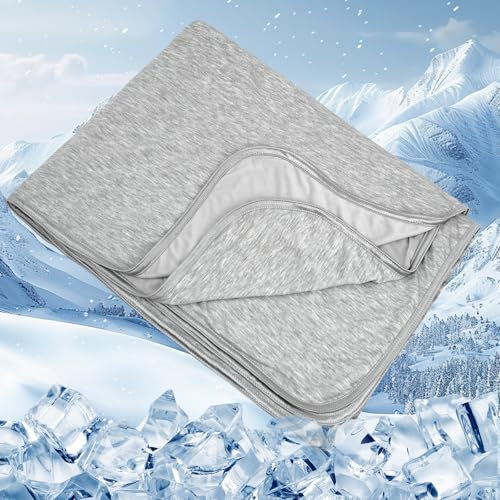 Cooling Blankets for Hot Sleepers, Summer Blanket Thin Lightweight Breathable Soft Cold Blanket for Sleeping Summer, Absorbs Heat to Keep Body Cool for Night Sweats Adults Children 150 * 200cm