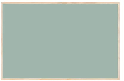 Bi-Office Magnetische Tafel Earth New Basic Olive Tree, 58,5 x 38,5 cm, Lackierte Stahloberfläche, Naturholzrahmen
