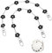 Ymapinc 2PCS Bag Chains for Handbags, Purse Chain Black Flower Crossbody Chain Bag Charms for Handbags Lobster Clasp Fastenings at Both Ends for DIY Metal Shoulder Cross Body Bag Hand Bag （36cm